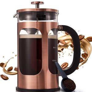 Copper French Press Coffee Maker